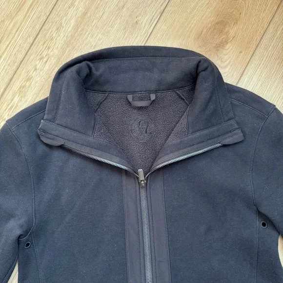 lululemon black zip up sweatshirt athletic jacket - Picture 4 of 13